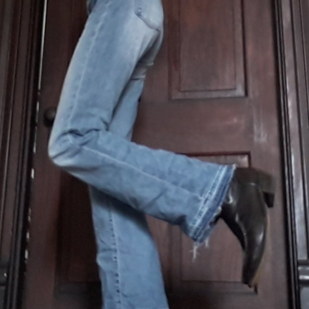 Lucky Brand Brooke Flare Fit Distressed Jeans